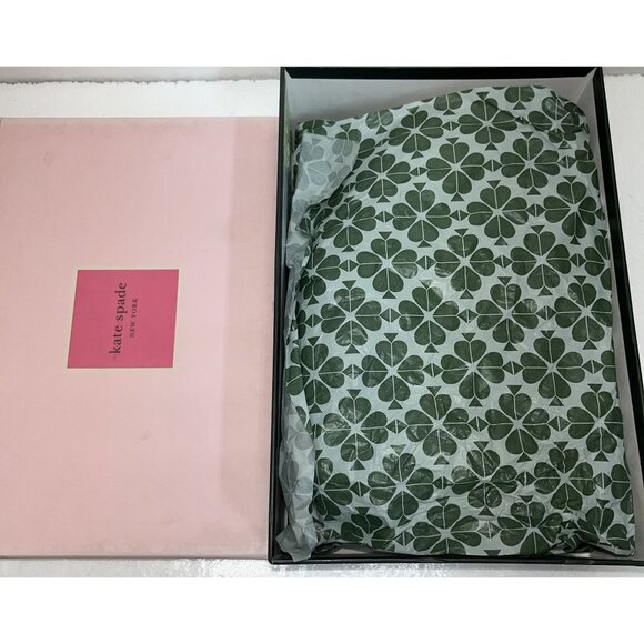 Kate Spade New York Serene Black Leather Iconic Spade Mirror Heels  Size 6.5M - Picture 8 of 15